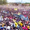 A sea of fans welcomed President Museveni in Amolatar on Wednesday