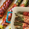 Bacon wrapped veggies are a morning gut health bundle