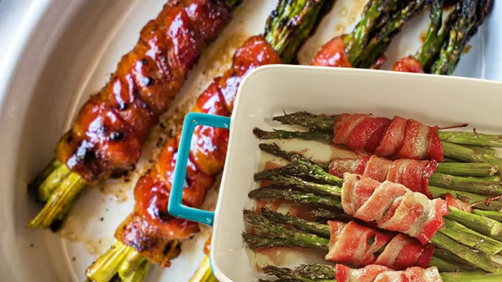 Bacon wrapped veggies are a morning gut health bundle