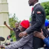 Bobi Wine is campaigning in Mityana