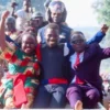 Newly elected Mityana Woman MP Hon Joyce Bagala (left), NUP Presidential Candidate Hon Kyagulanyi Ssentamu and Hon Zaake during a rally in Mityana in 2021