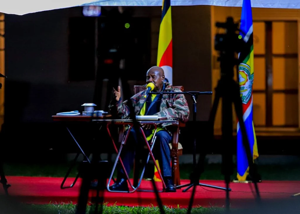 President Museveni addresses journalists