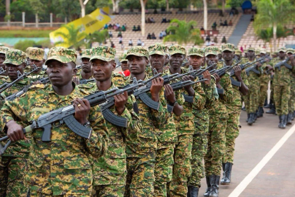 Soldiers at the parade