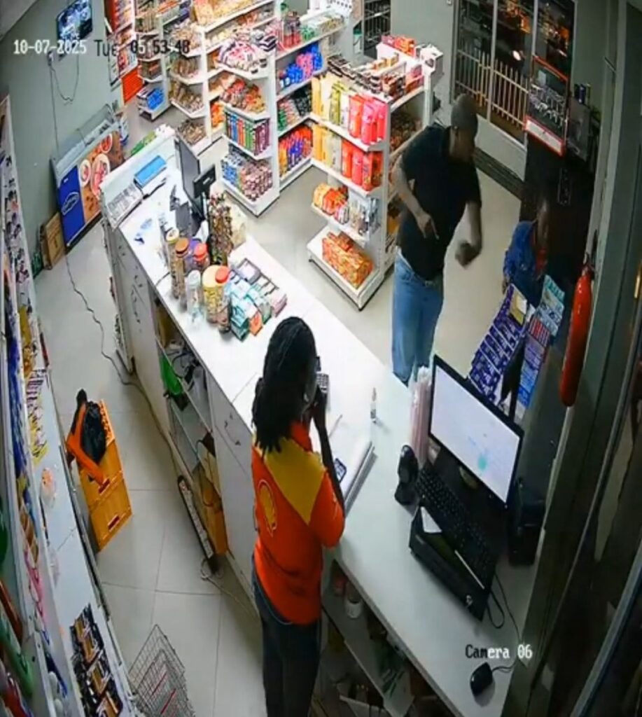 The man slapping a supermarket attendant in Kyanja