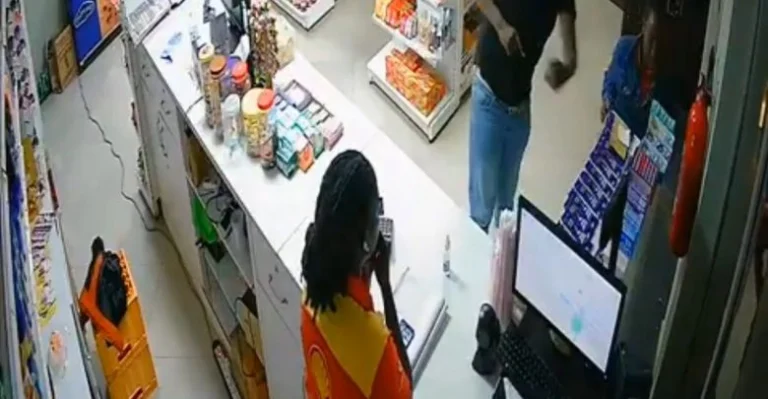 The man slapping a supermarket attendant in Kyanja