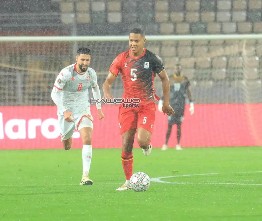 Toby Sibbick in action against Tunisia