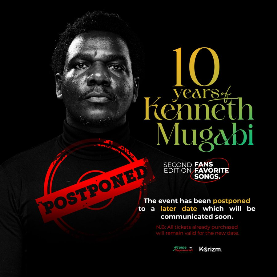 Kenneth Mugabi concert postponed