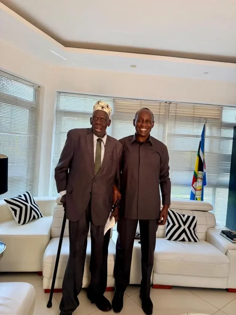 General Moses Ali with Mike Mukula