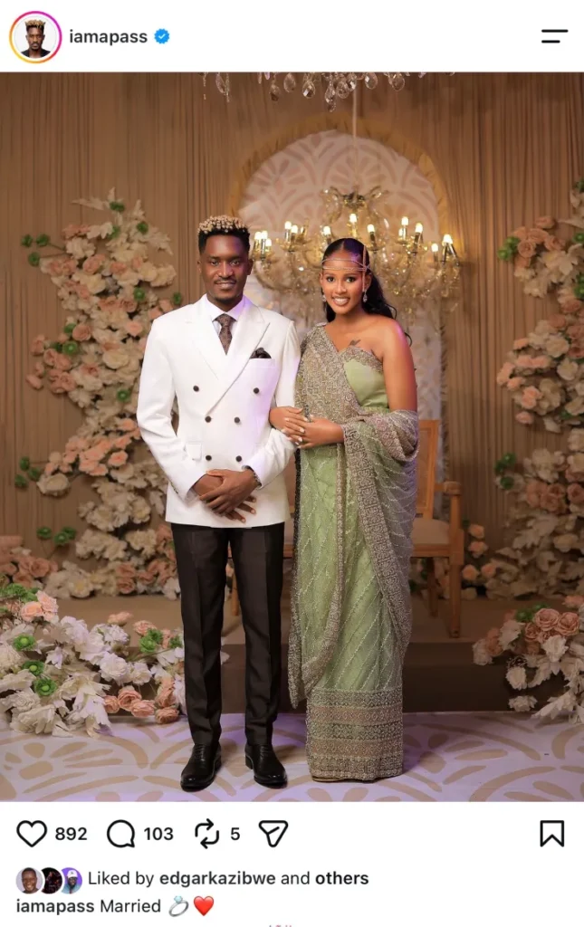 A Pass Shares Marriage Announcement Photo