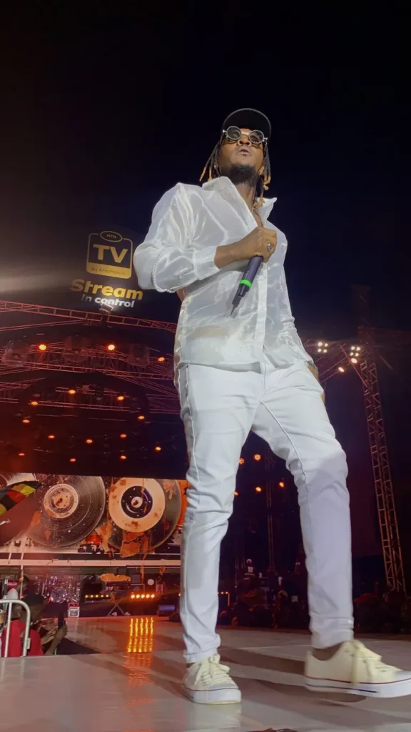 King Michael on stage King Sahas Tondeka Ekololo Festival