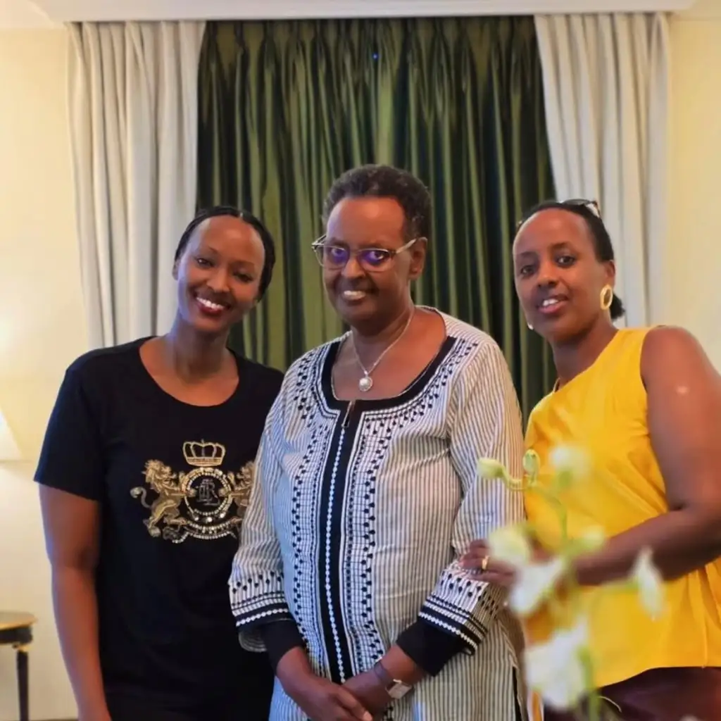 Natasha and Janet Museveni