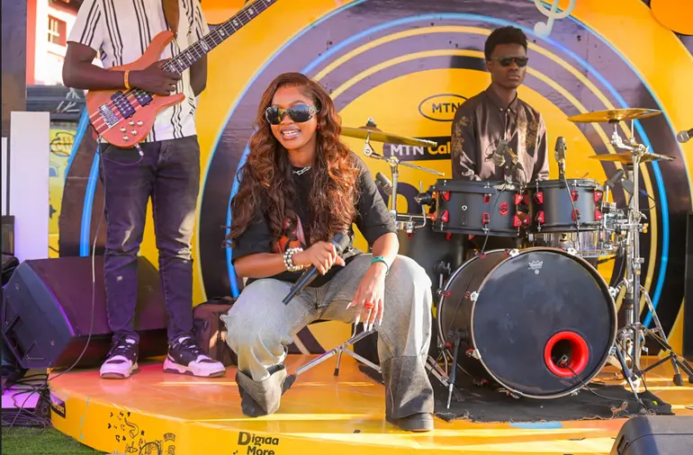 Spice Diana on stage King Sahas Tondeka Ekololo Festival