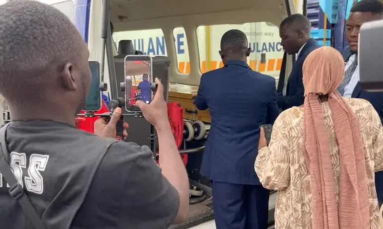 Jaydens remains arrived at Entebbe International Airport