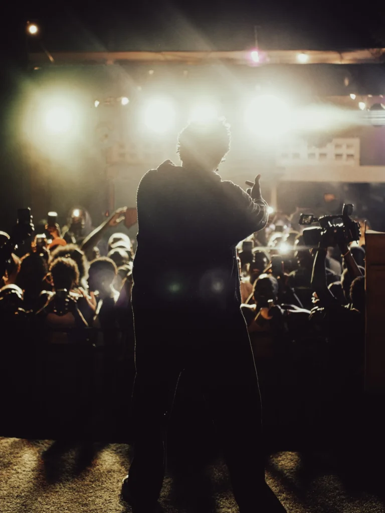 Joshua Baraka on stage Mbale