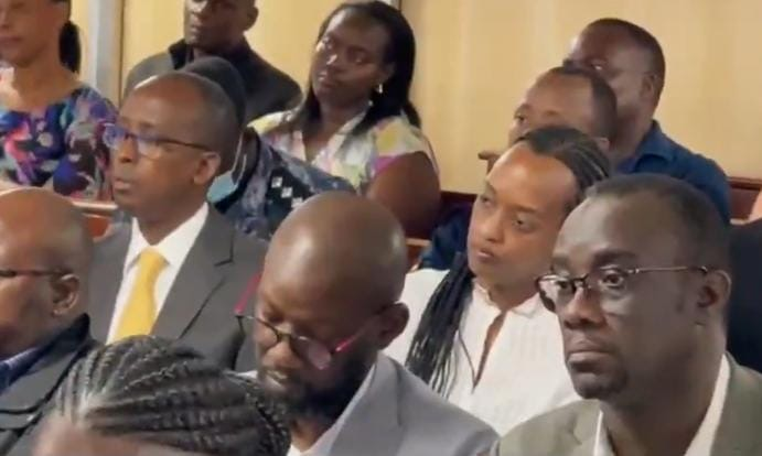 Odrek Rwabwogo and his wife Patience attended