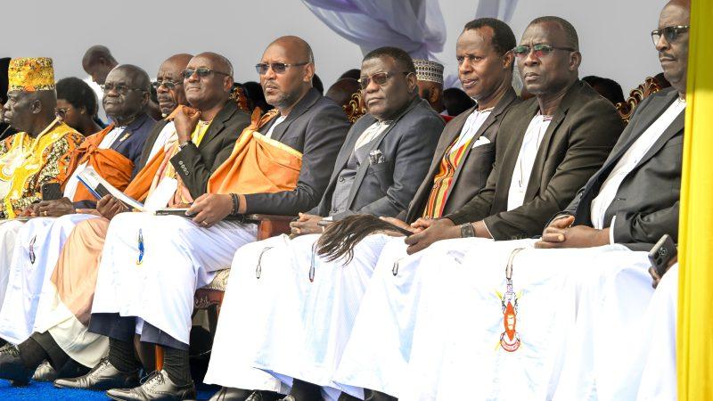 Prince Wasajja (3rd left) attended the event