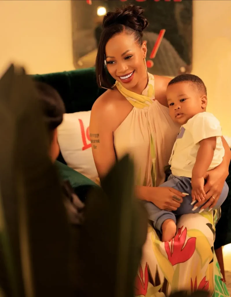 Sheebah Karungi and her Son