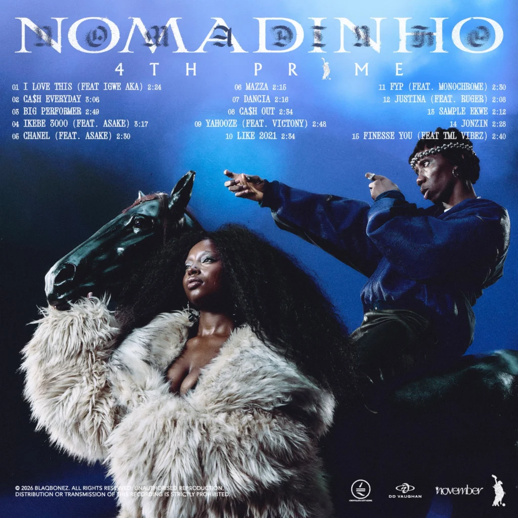 Blaqbonez Releases New Album, Nomadinho 4th Prime