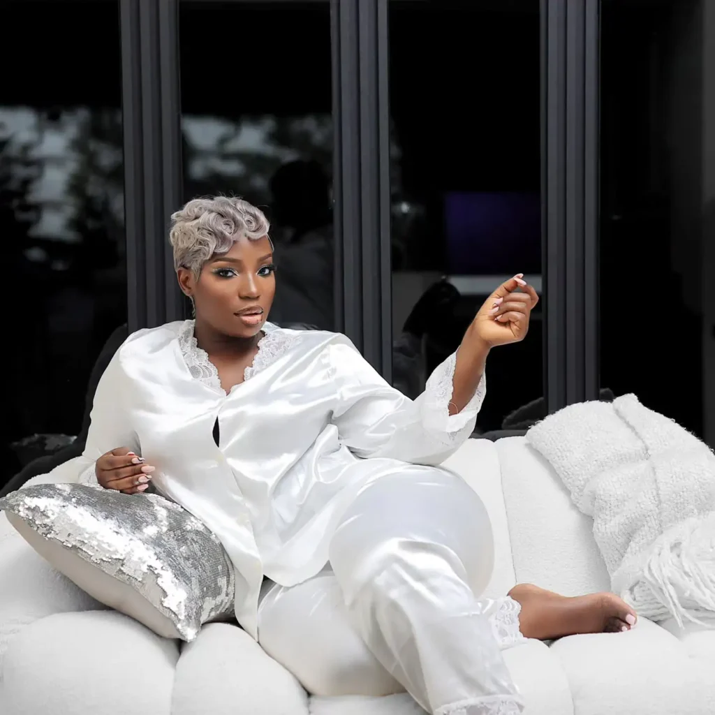 Maureen Nantume all white