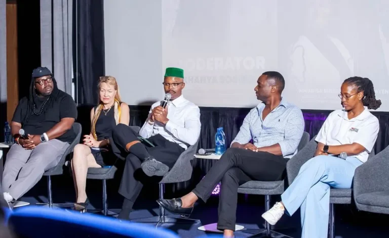 Panelists at the Africa Film Forum in South Africa