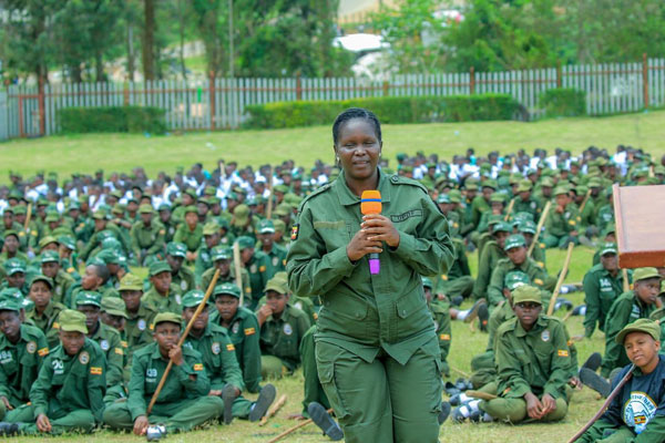 Students from Immaculate Heart Girls Secondary School Nyakibale in Rukungiri District.